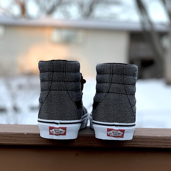 Vans Rare Herringbone Oversized SK8 Hi Top NIB - Picture 9 of 12